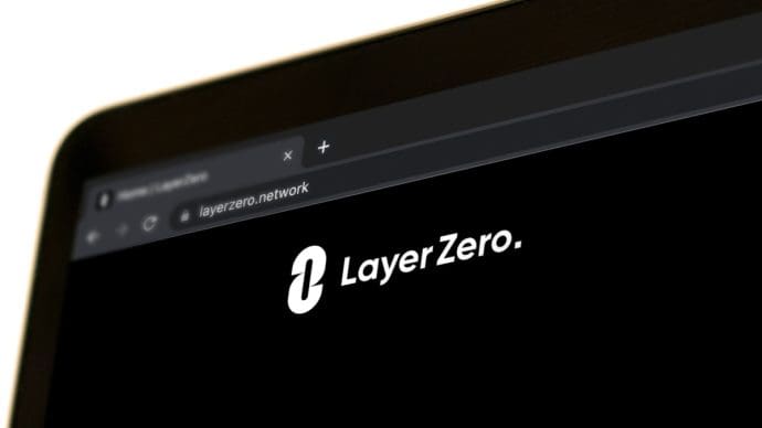 Een afbeelding van layerzero, een crypto project met een eigen munt