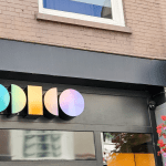 Foto van Odido winkel en logo