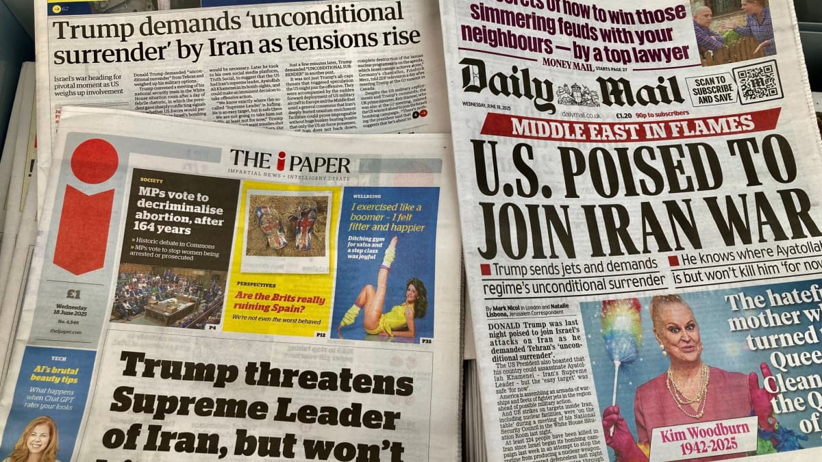 Krantenkoppen over het conflict tussen Iran en de Verenigde Staten