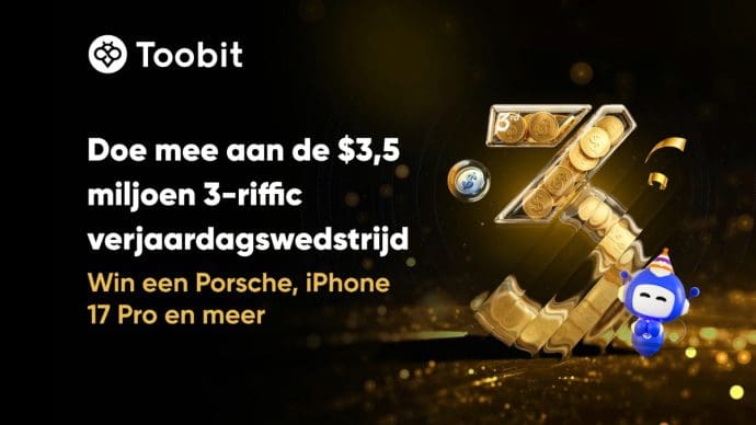 Toobit viert 3-jarig bestaan met prijzenpot van $3,5 miljoen en Porsche als hoofdprijs