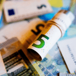 Verzameling van euro biljetten