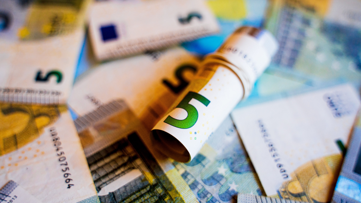 Verzameling van euro biljetten