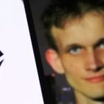Vitalik Buterin en Ethereum logo