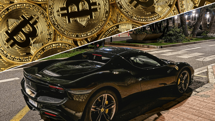 Voor 6 Bitcoin koop je nu de Ferrari van deze bekende Nederlander