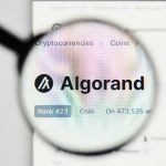 Een afbeelding van een coinpagina van de cryptomunt Algorand