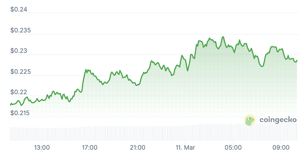De PI koers volgens CoinGecko