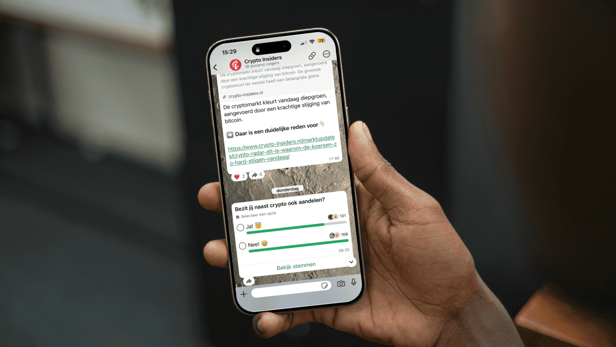 Dit WhatsApp-kanaal wordt steeds populairder onder crypto-beleggers