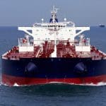 olietanker op zee, straat van Hormuz