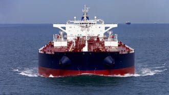 olietanker op zee, straat van Hormuz