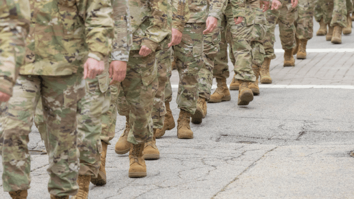 Amerikaanse-soldaten-marcheren