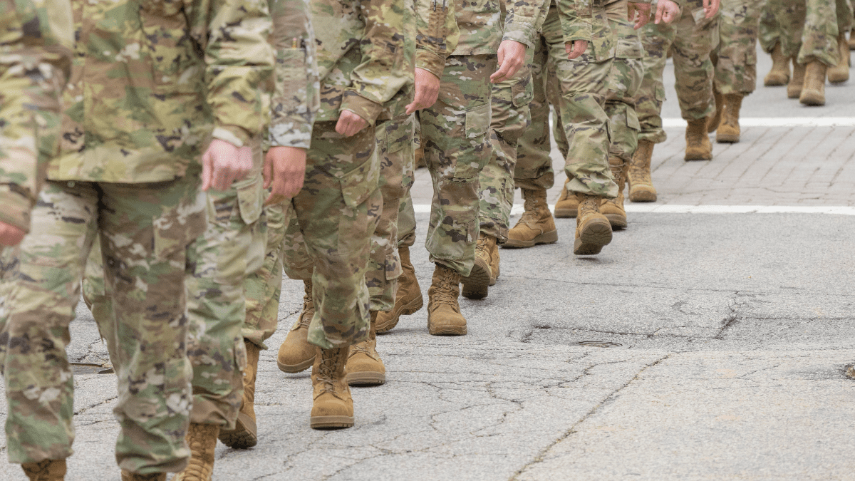 Amerikaanse-soldaten-marcheren