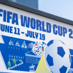 Bord voor het Fifa WK voetbal 2026