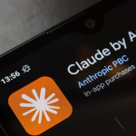 Claude van Anthropic op mobiele telefoon