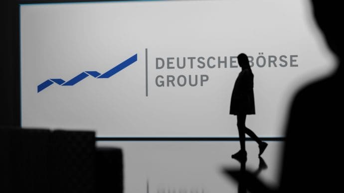 Deutsche Börse met persoon