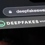 Een afbeelding van een website voor deepfakes