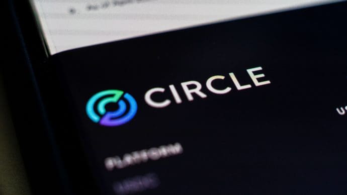 Een afbeelding van het crypto bedrijf Circle, het bedrijf achter USDC en EURC