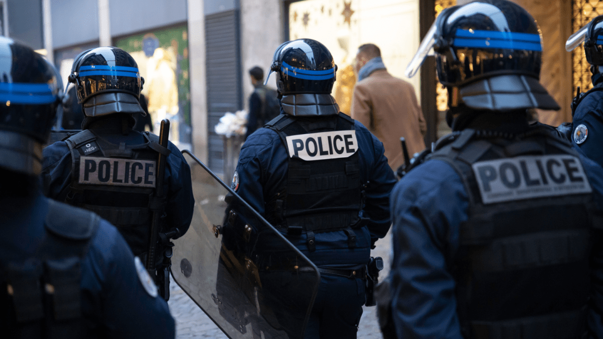 Groep van Franse agenten