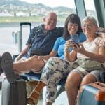 Nederlandse ouderen met pensioen op vakantie