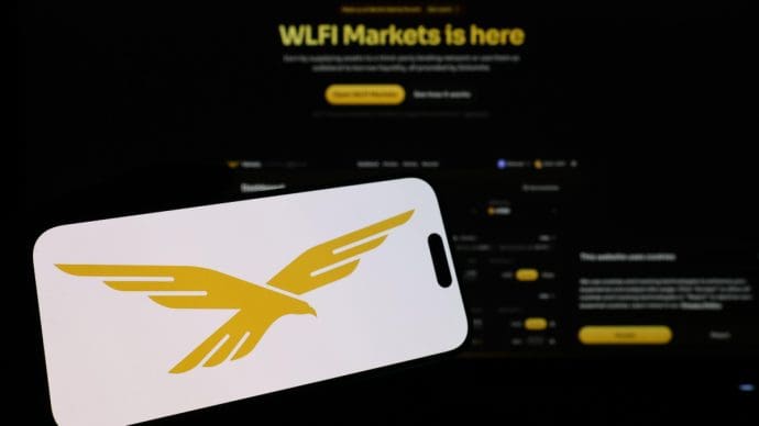Een afbeelding van World Liberty Financial, het crypto project van Donald Trump en zijn familie
