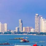 Een afbeelding van de skyline van Pattaya in Thailand