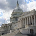 Een afbeelding van het capitol building in Washington, Verenigde Staten