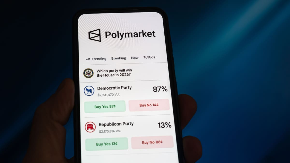 Een afbeelding van het crypto platform Polymarket