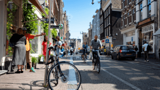 Fietser-in-Amsterdam