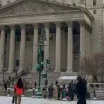 Foto van de rechtbank in New York