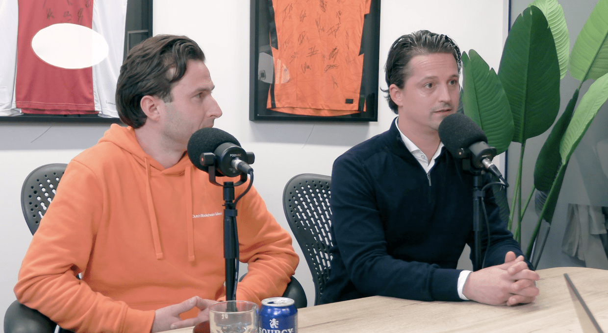 Christaan Jimmick en Rodulf van de Ee Dutch Blockchain Week De Cryptotafel