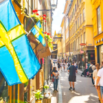 Winkelstraat in Stockholm Zweden